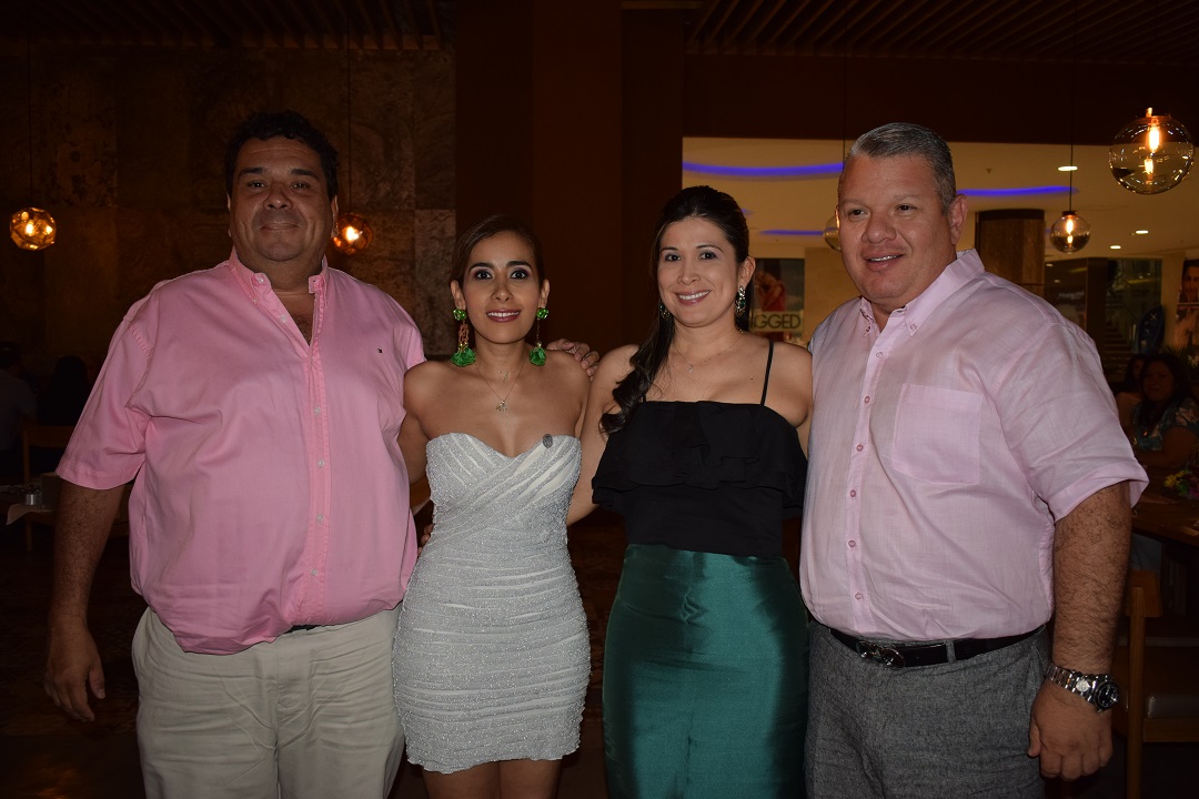 Jorge Luis García, Camila Burbano, Leda Majé y Mauricio Bahamón.